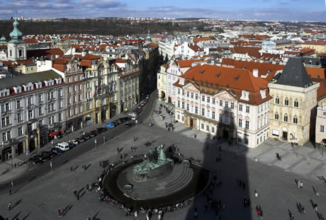 Der altstaedter ring in prag foto