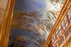 Beautiful fresco on the ceiling of an old prague library