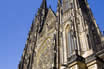 Facade Of St Vitus Cathedral In Prague