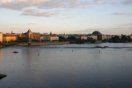 Vltava river prague photo